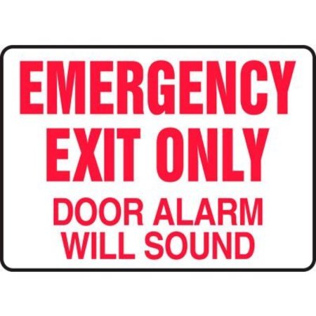 ACCUFORM Accuform Exit Safety Sign, 14inW x 10inH, .040in Aluminum MEXT932VA